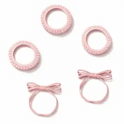¡25% DTO! Set Gomas de Volantes y Lazos