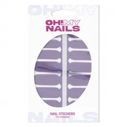 Oh My Nails Stickers Morado