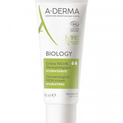 A-derma - Crema Hidratante Rica Dermatológica Hidratante Biology 40 Ml