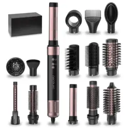 Cecotec - Cepillo de aire moldeador 14 en 1 Bamba CeramicCare AirGlam Aluminum