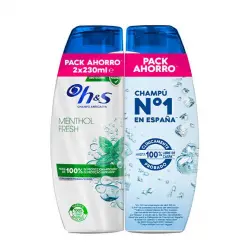 H & S Pack H&S Champú Anticaspa Menthol Fresh 100% Protección, 230 ml
