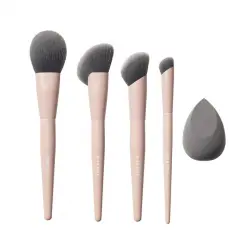 Morphe - Shaping Essentials Bamboo & Charcoal Infused Face Brush Set Sets de brochas 1 pieces 1 Pieza