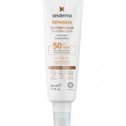 Sesderma - Fotoprotector Facial Repaskin SPF 50 Tacto Seda Color 50 Ml