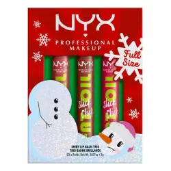Slick Click Lipstick Set Trío Bálsamos Labiales con Brillo 6 gr