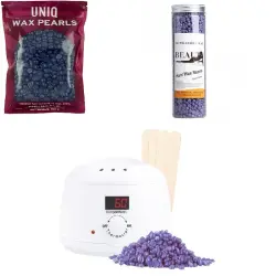 UNIQ - Calentador De Cera Con Perlas De Cera 500 g Para Depilación Maquinillas de afeitado y depilación unisex