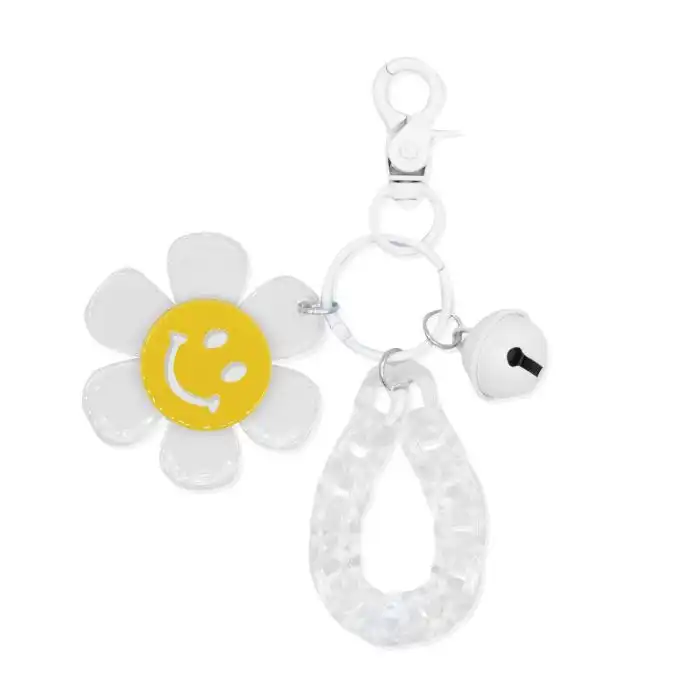 ¡25% DTO! Llavero Flor Smiley y Cascabel - Woo oow - Comparador de precios