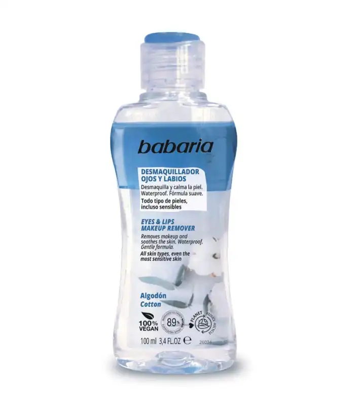 Babaria - Desmaquillante bifásico para ojos y labios - Algodón - Babaria - Comparador de precios