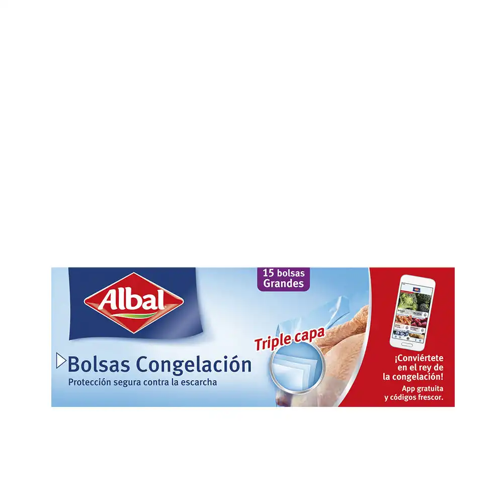 Bolsas Congelacion Grandes triple capa 15 u - Albal - Comparador de precios