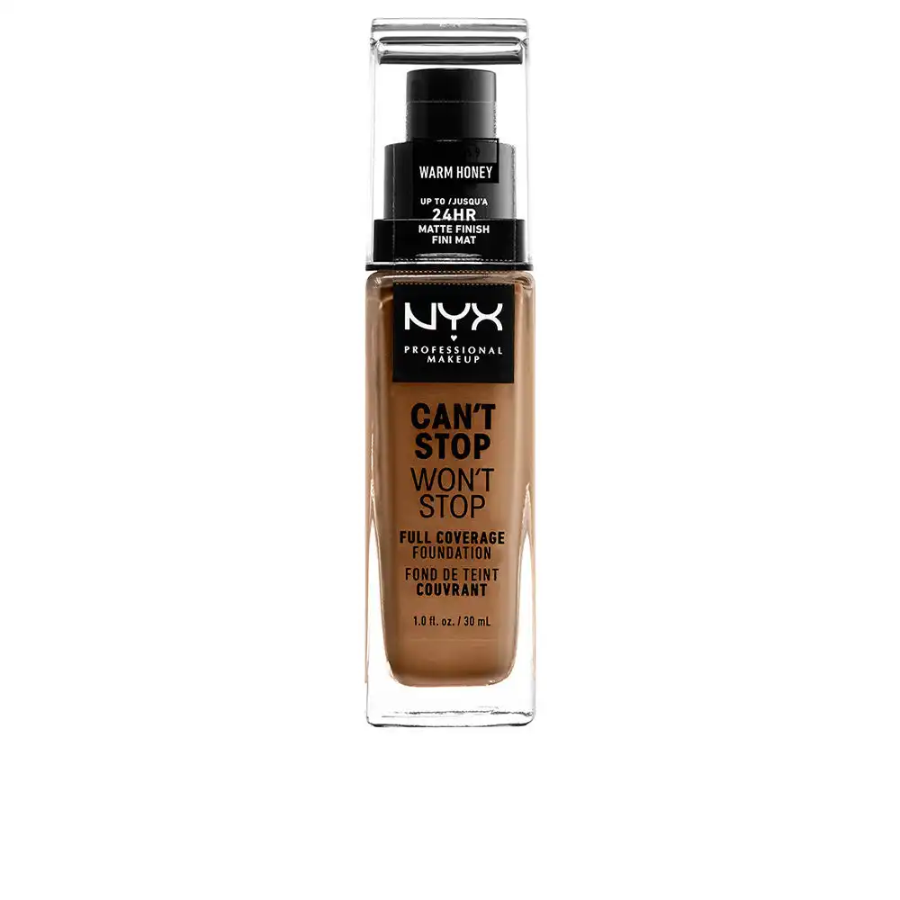 CAN’T Stop WON’T Stop full coverage foundation #warm honey - NYX PROFESSIONAL MAKE UP - Comparador de precios
