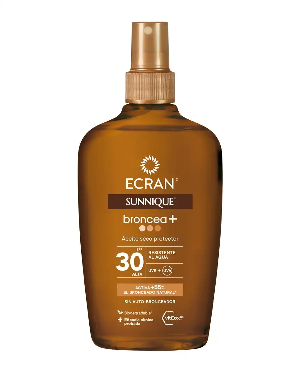 Ecran - Aceite Seco Protector SPF30 Broncea+ Sunnique - Ecran - Comparador de precios