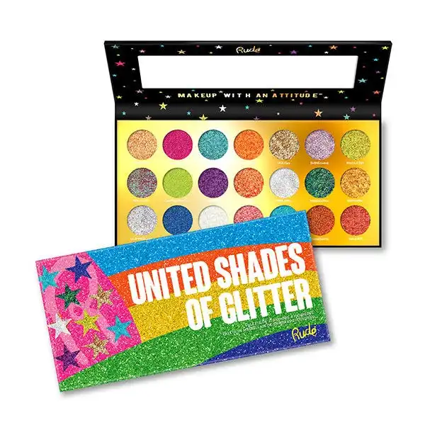 Eyeshadow Palette United Shades Of Glitter - RUDE - Comparador de precios