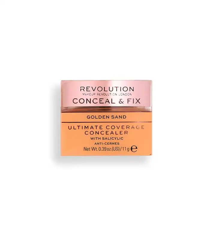 Revolution - Corrector Ultimate Coverage Conceal & Fix - Golden Sand - Makeup Revolution - Comparador de precios