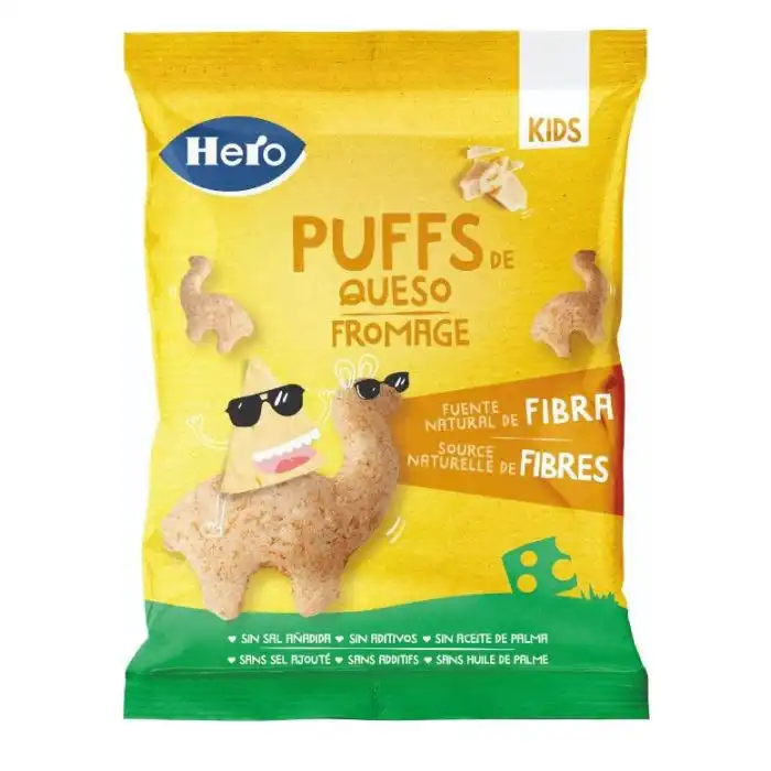 Snacks Kids Puff Queso 12 gr - Hero Baby - Comparador de precios