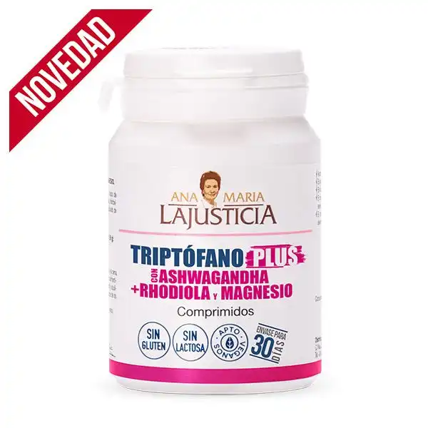 Ana Mª Lajusticia - 60 Comprimidos Triptófano Plus Con Ashwagandha+ Rhodiola Y Magnesio - Ana Mª Lajusticia - Comparador de precios
