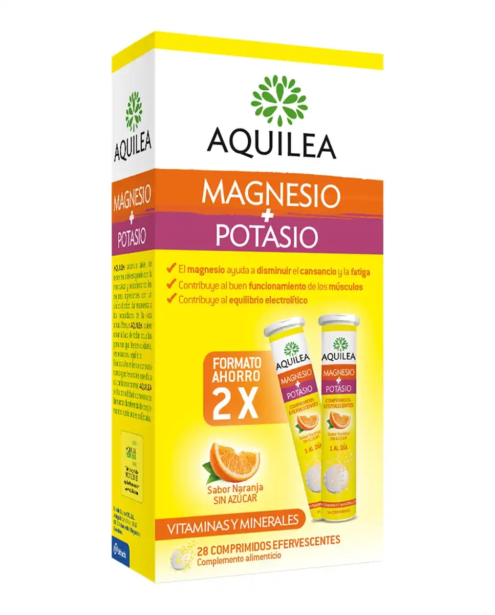 Aquilea - Duplo 14 Comprimidos Magnesio + Potasio - Aquilea - Comparador de precios