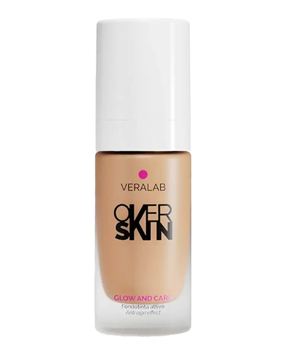 Base de Maquillaje Glow And Care 30 ml Overskin 09 NUTTY - MEDIUM - Veralab - Comparador de precios