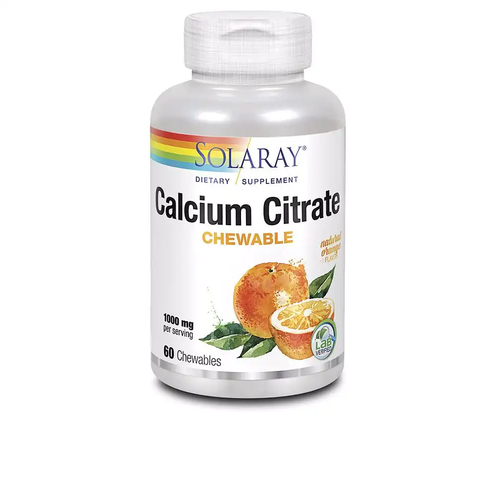 Calcium Citrate 1000 mg comprimidos masticables naranja 60 u - Solaray - Comparador de precios