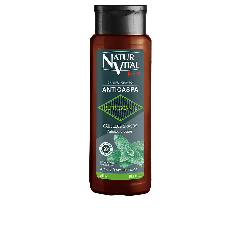Champú Anticaspa Refrescante cabello graso 300 ml - Naturvital - Comparador de precios