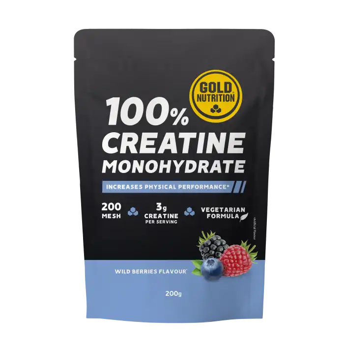 Creatina Monohidrato Frutos Rojos 200 gr - GoldNutrition - Comparador de precios