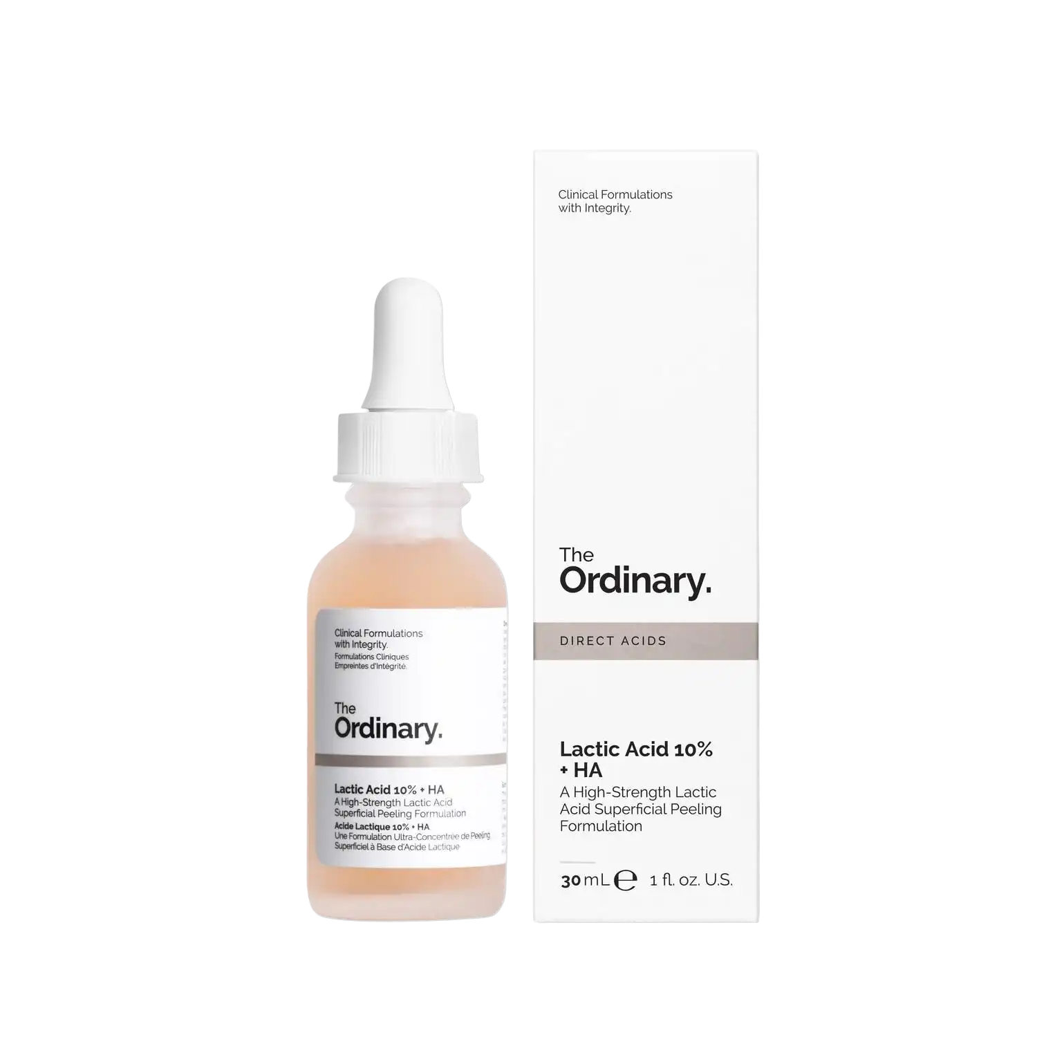 Direct Acids Lactic Acid 10% + Ha 2% Exfoliante de cara 30 ml - The Ordinary - Comparador de precios