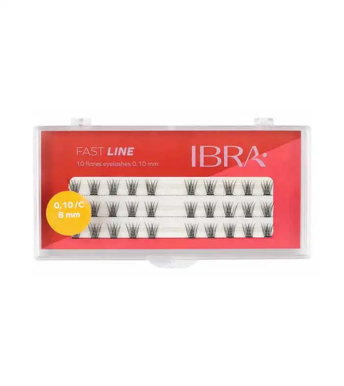 Ibra - Pestañas postizas individuales Fast Line 0.10 C - 8mm - Ibra - Comparador de precios