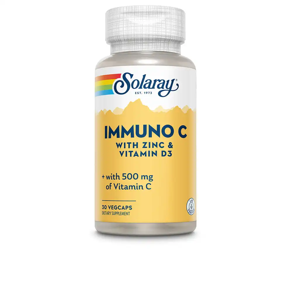 Immuno C Wiht Zinc & Vitamin D3 30 vegcaps - Solaray - Comparador de precios