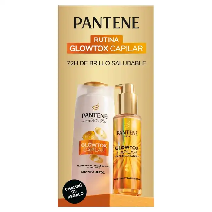Pack Glowtox Champú Detox + Aceite Capilar 325 ml - Pantene - Comparador de precios