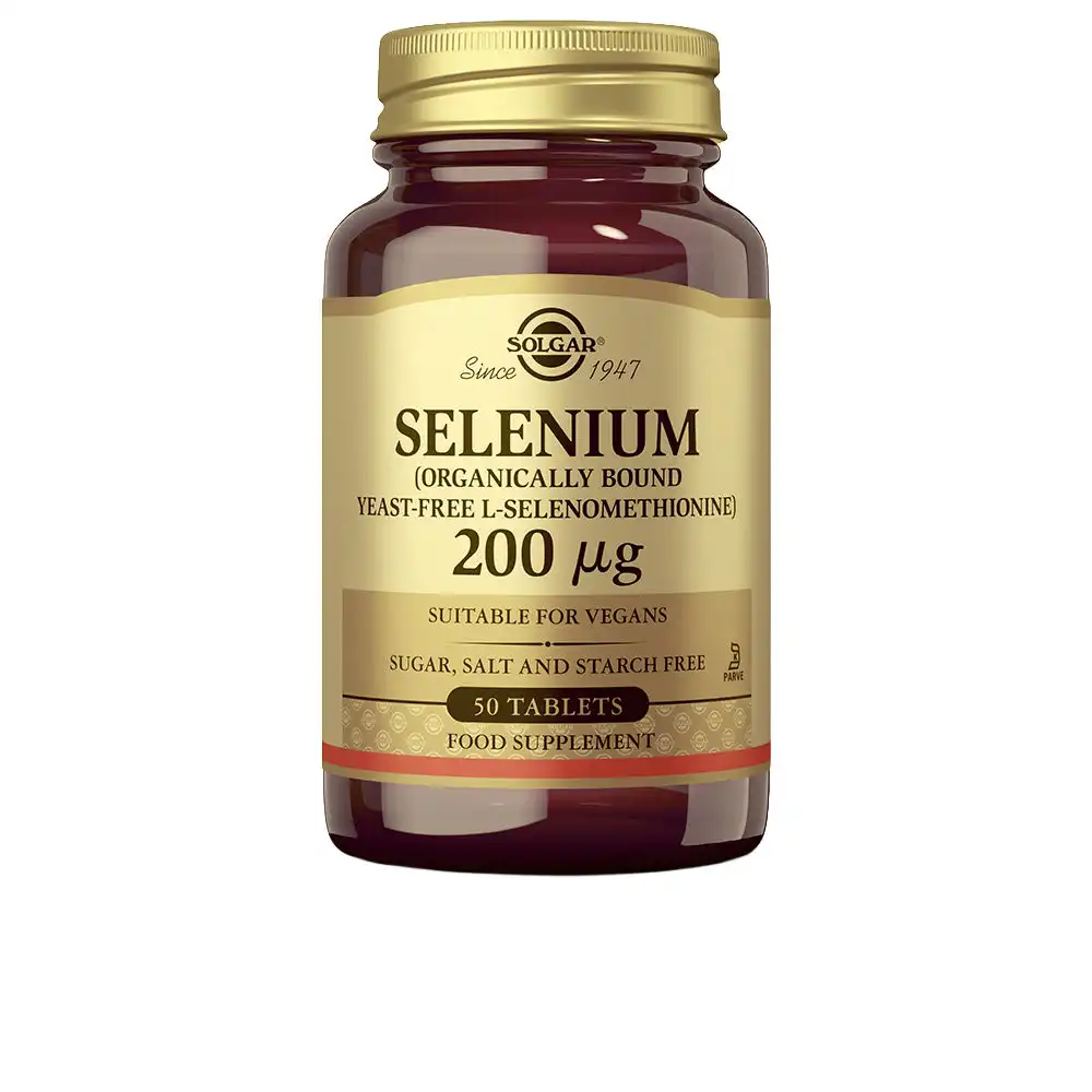 Selenio 200 µg 50 comprimidos - SOLGAR - Comparador de precios
