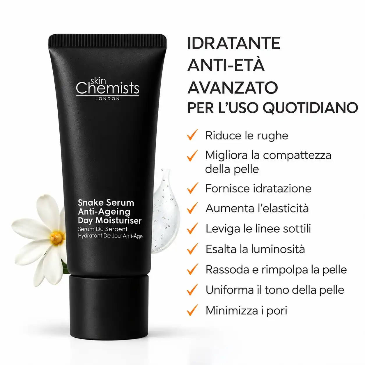 Snake Día Antiedad Crema de día 50 ml - skinChemists - Comparador de precios