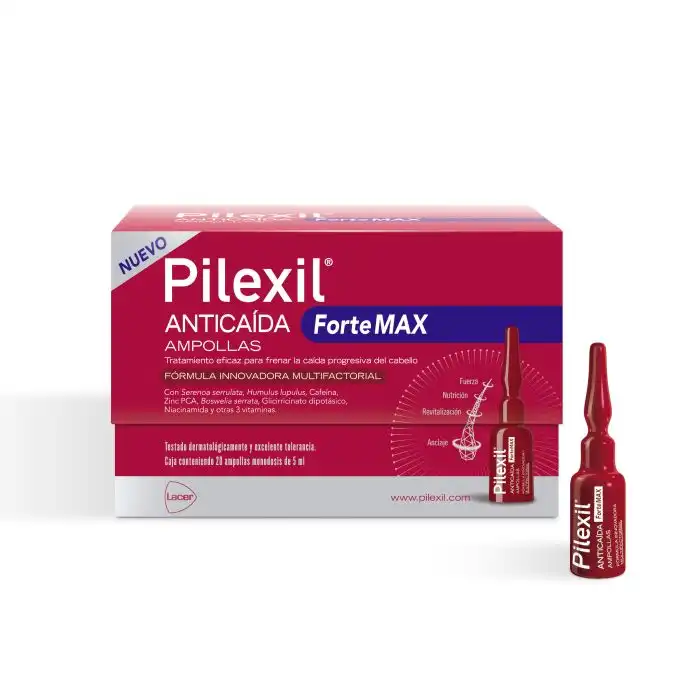 ¡17% DTO! ForteMAX Ampollas Anticaída - Pilexil - Comparador de precios