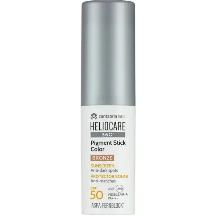 Heliocare 360º Pigment Stick SPF 50 Bronze 10 gr - Cantabria Labs - Comparador de precios