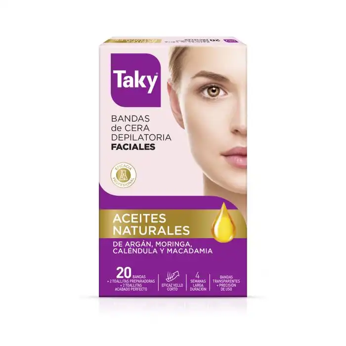 Bandas de Cera Depilatorias Faciales - Taky - Comparador de precios