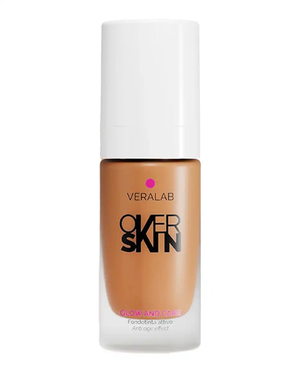 Base de Maquillaje Glow And Care 30 ml Overskin 10 CINNAMON - MEDIUM - Veralab - Comparador de precios