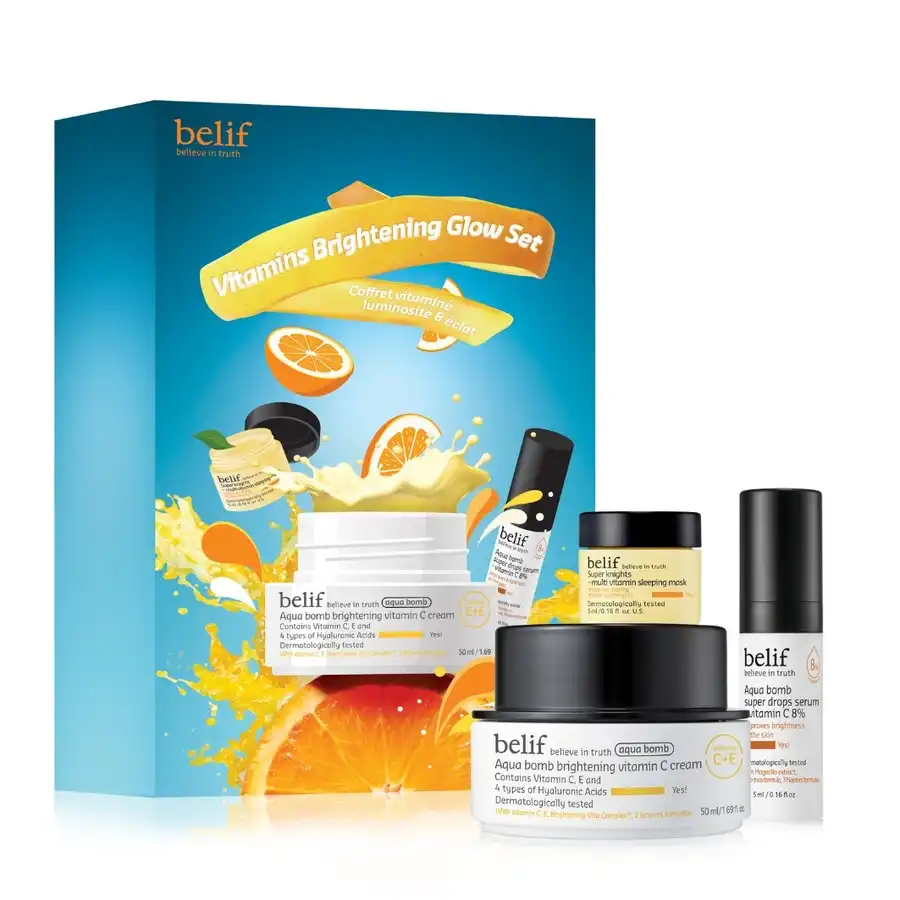 belif - Aqua Bomb Vitamins Brightening Glow Set Sets de Cuidado Facial 1 pieces unisex - belif - Comparador de precios
