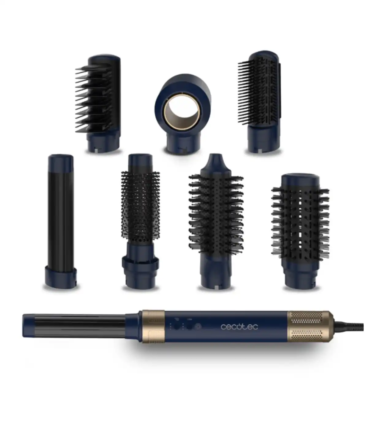 Cecotec - Cepillo de aire moldeador 8 en 1 Bamba CeramicCare Airglam - Blue - Cecotec - Comparador de precios