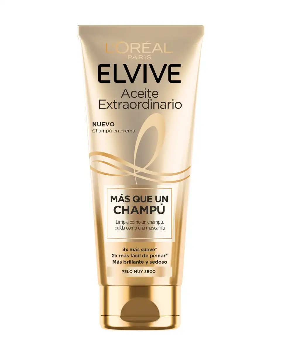 L'Oréal Paris - Champú En Crema Aceite Extraordinario Pelo Muy Seco Elvive - L'Oréal Paris - Comparador de precios