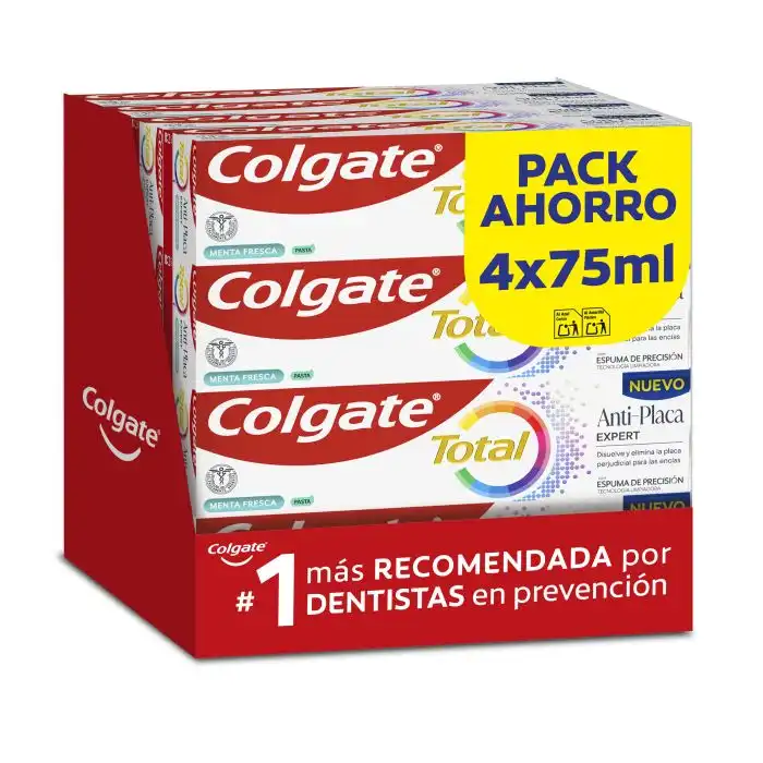 Pasta de dientes Total Plaque Anti-Placa Expert Menta Fresca 75 ml - Colgate - Comparador de precios