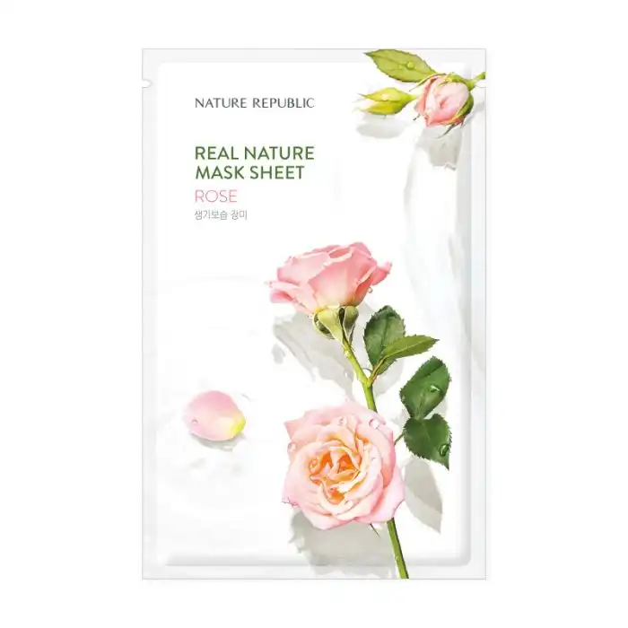 Real Nature Mascarilla con Extracto de Rosa Damascena 23 ml - Nature Republic - Comparador de precios