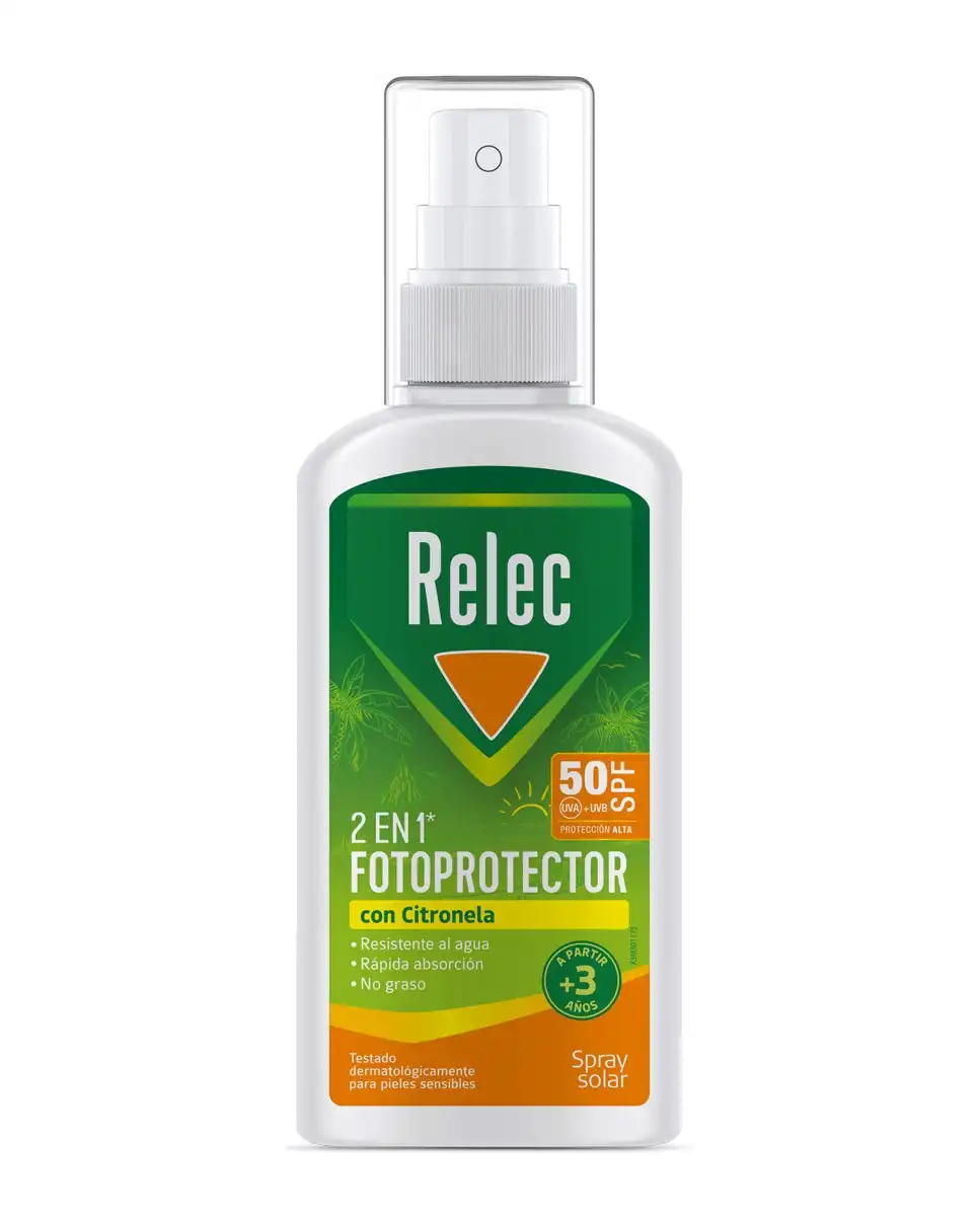 Relec - Spray Fotoprotector Solar Citronela SPF50, 100 Ml - Relec - Comparador de precios