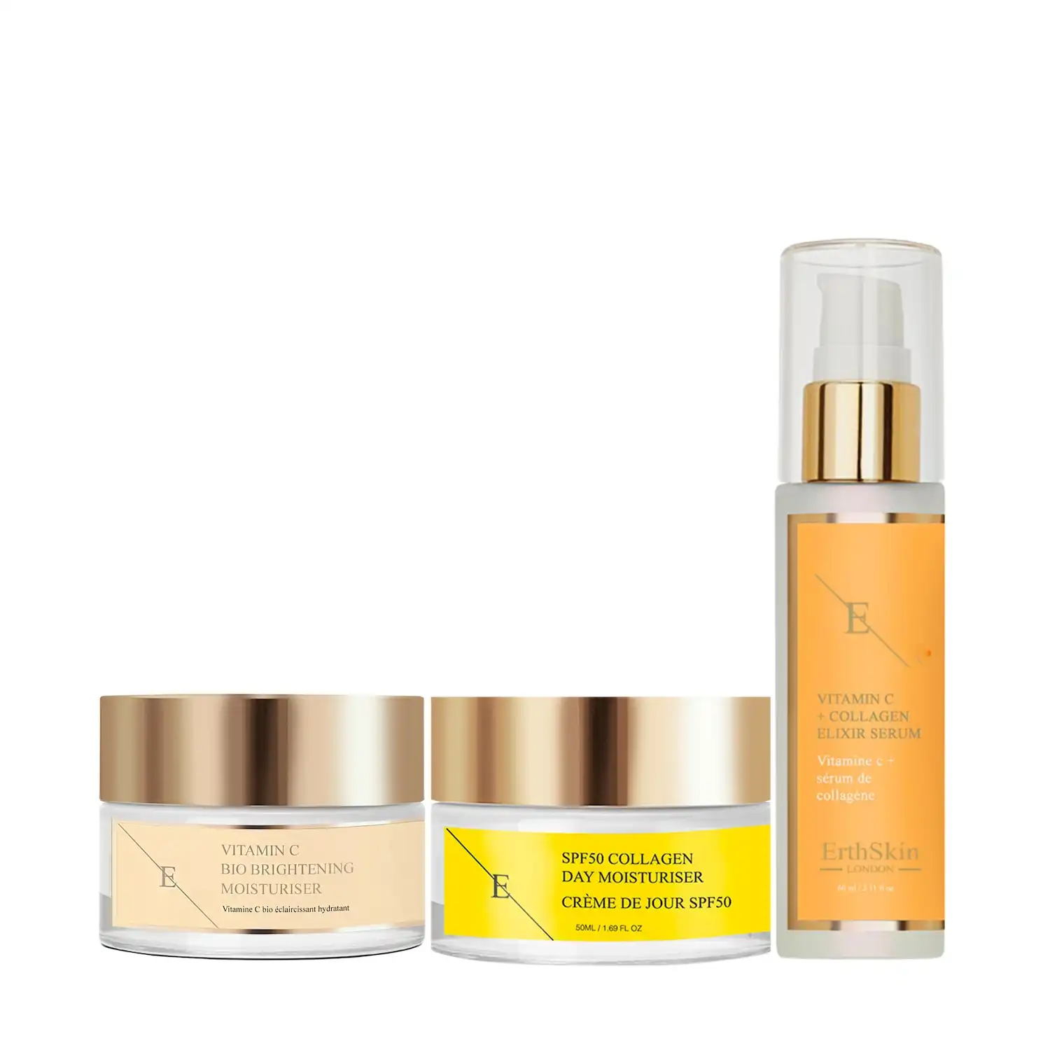 Set iluminador de vitamina C Set de tratamiento facial - ErthSkin London - Comparador de precios