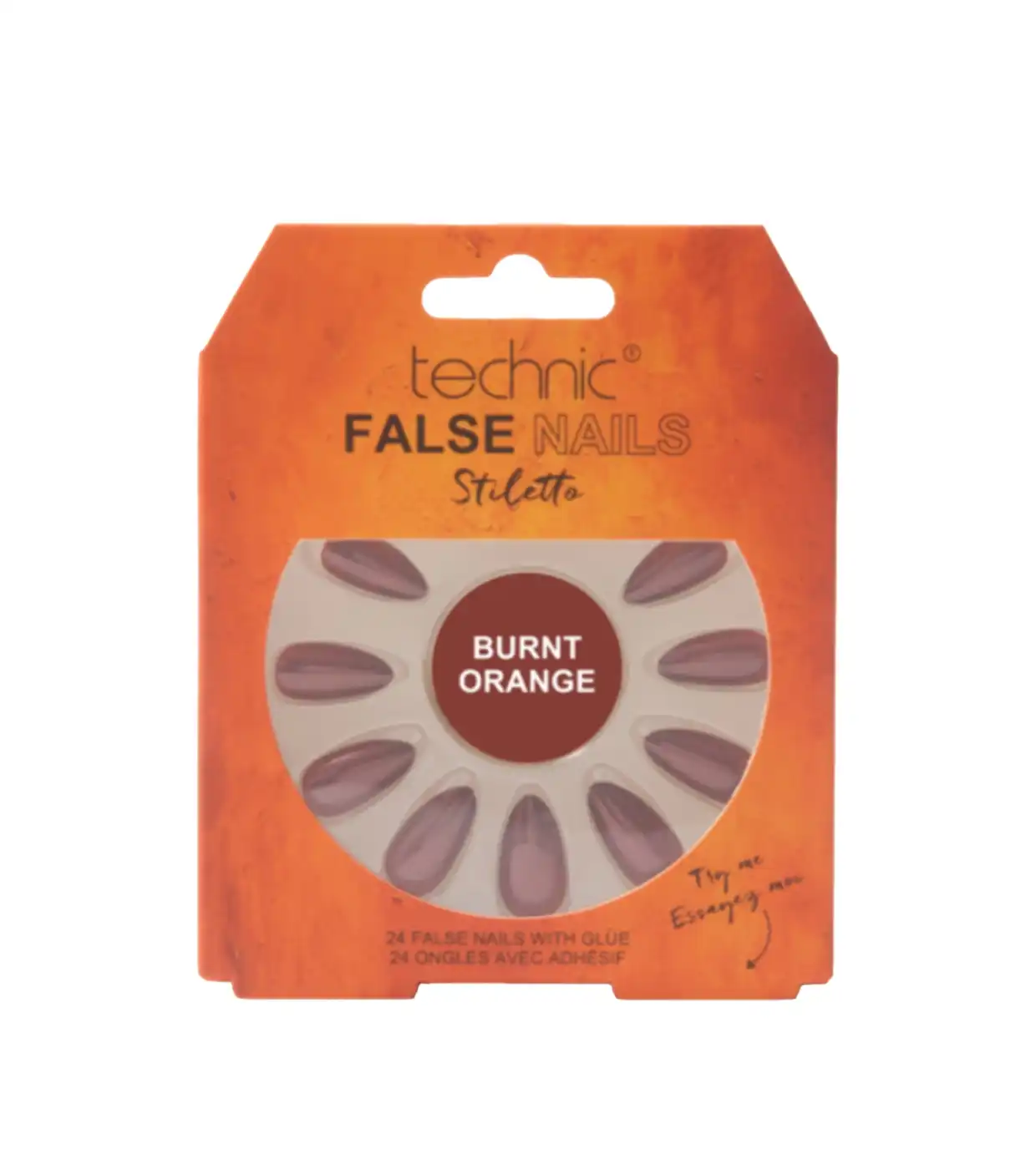 Technic Cosmetics - Uñas postizas False Nails Stiletto - Burnt Orange - Technic Cosmetics - Comparador de precios