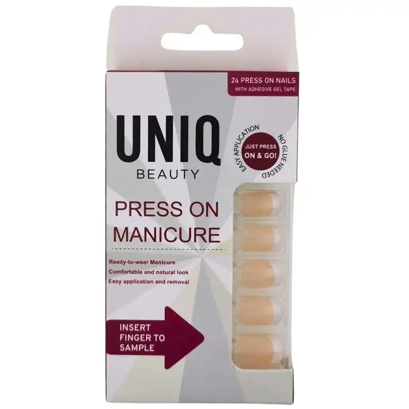 UNIQ - Haga Clic/presione En Las Uñas De Manicura Uñas postizas y diseños de uñas 24 pieces Francés - UNIQ - Comparador de precios