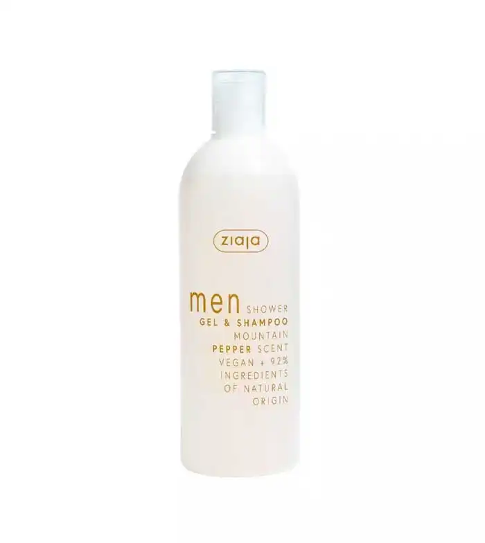 Ziaja - Gel de ducha y champú 2 en 1 para hombre 400 ml - Mountain pepper - Ziaja - Comparador de precios