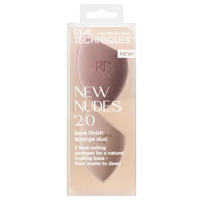 ¡21% DTO! Edición Limitada New Nude Bare finish sponge duo - Real Techniques - Comparador de precios
