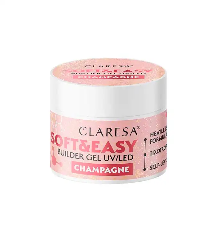 Claresa - Gel constructor Soft & Easy - Champagne - 12 g - Claresa - Comparador de precios