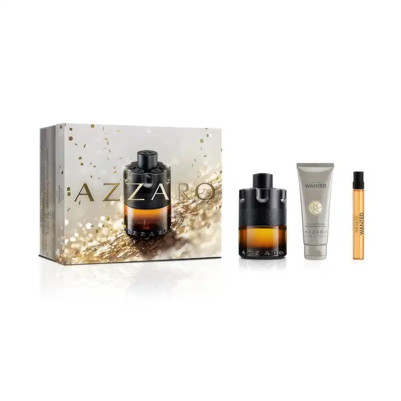 Cofre The Most Wanted Parfum 100 Ml + 10 Ml + Gel De Ducha Y Champú 75 Ml - Azzaro - Comparador de precios