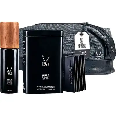 EBENHOLZ Skincare Set de regalo Mattifying Power Fluid 60 ml + Pure Skin Enzyme Peeling 8 x 4.5 g + Toiletry Bag 1.0 pieces - EBENHOLZ Skincare - Comparador de precios