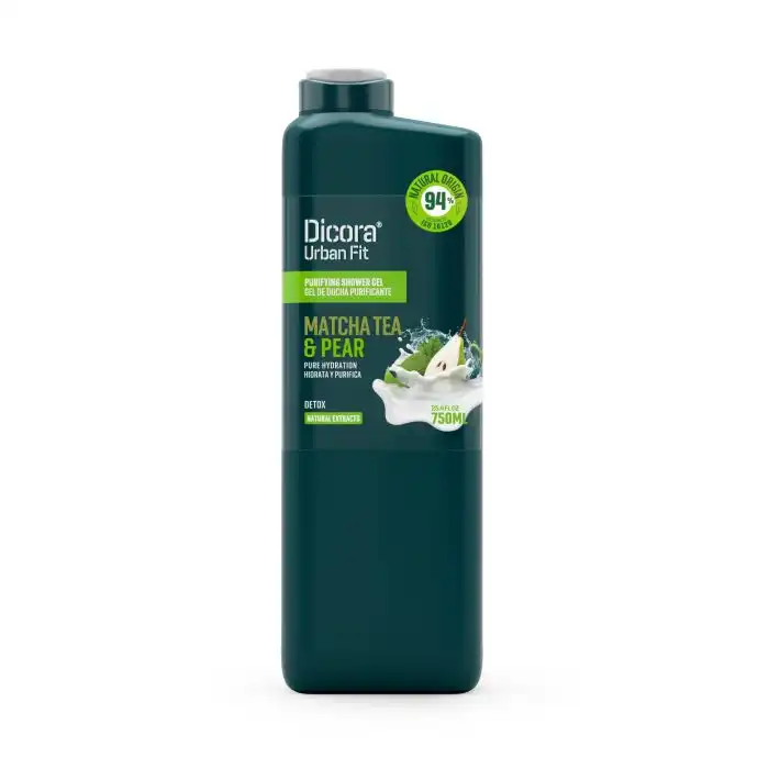Gel de ducha purificante detox Té matcha - Pera 750 ml - Dicora Urban Fit - Comparador de precios