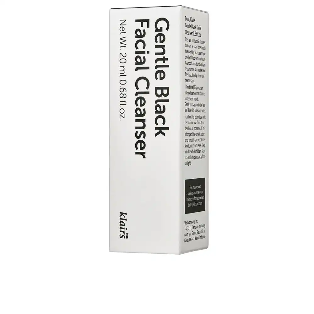 Gentle Black facial cleanser 20 ml - Klairs - Comparador de precios