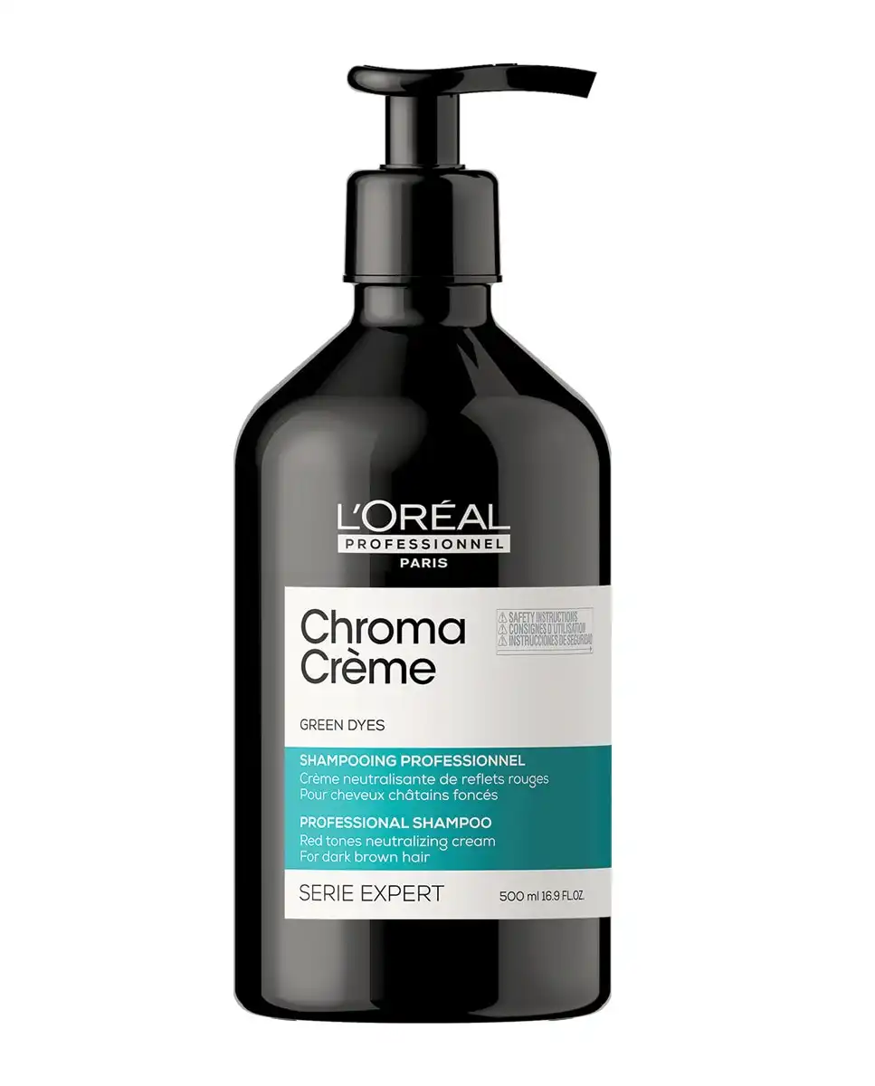 L'Oréal Professionnel - Champú Neutralizante Chroma Crème Con Pigmentos Verdes 500 Ml L'Oreal Professionnel - L'Oréal Professionnel - Comparador de precios
